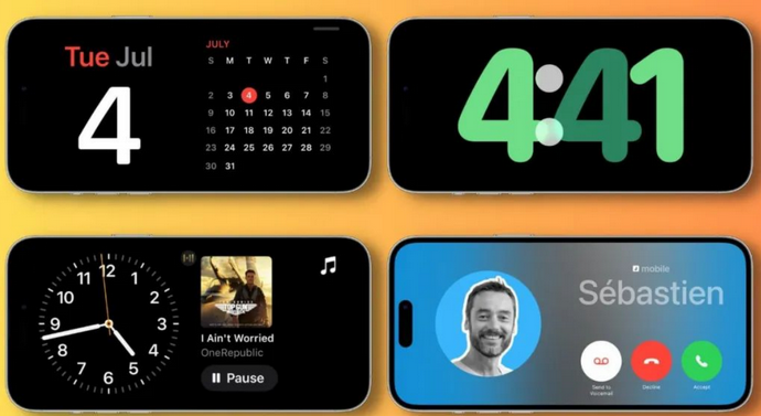 罗平苹果手机维修分享iOS17横屏充电待机显示有什么好处 