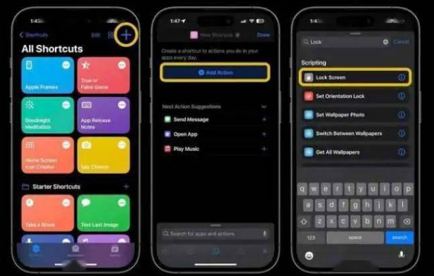 罗平苹果14锁屏维修店分享iPhone14升级iOS16.4后如何创建锁屏快捷方式 